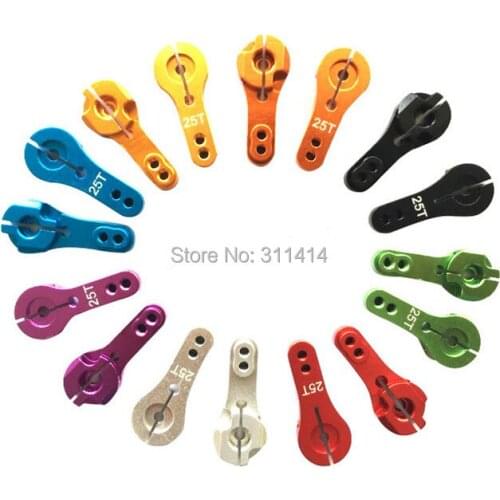 5pcs 25T Standard M3 Metal RC Servo Arm Horn For MG995 MG946R MG996R MG945 S3003 Servo Metal Rocker 1/8 1/10 RC Car Plane Boat