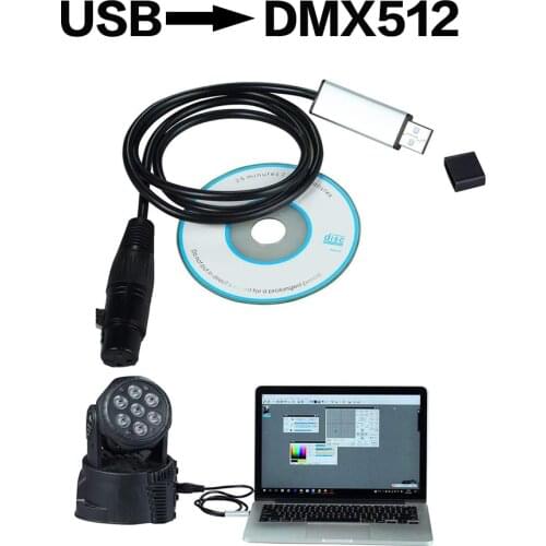 Usb To Dmx Interface Adapter Stage Lighting Disco Light Dj Dmx Interface Usb Party Lights Beam Usb Led Dmx 512 Interface
