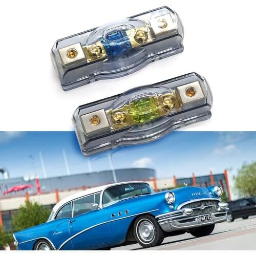 Block Car Fuse Box Holder Stereo Seats Voltage Exposure Durable Tool 60A/80A/100A/150A Display Fuse Holder+Flash Memory Stick