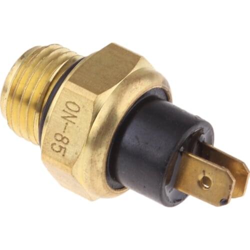 Engine 2 Pin Radiator Coolant Fan Thermostat Temperature Switch Kir Compatible with 250cc 4 Wheeler Scooter ATV