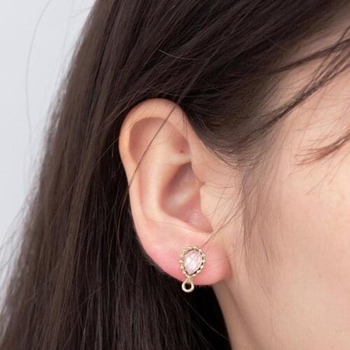 European And American Fashion Exquisite New Earrings Temperament Ladies Style Claw Buckle Crystal Earrings Ladies Wholesale