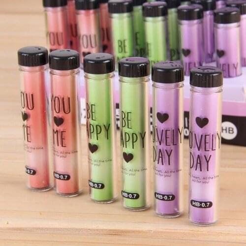 3Pcs/Pack Cute 0.5mm/0.7mm Automatic Mechanical Pencil Lead HB Pencil Rod Refills Office School Stationery Supplies