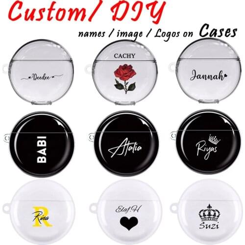 Private Handwriting Custom Case for Huawei Freebuds 3 DIY Transparent Soft TPU Cover Name Logo Text Customized personal design