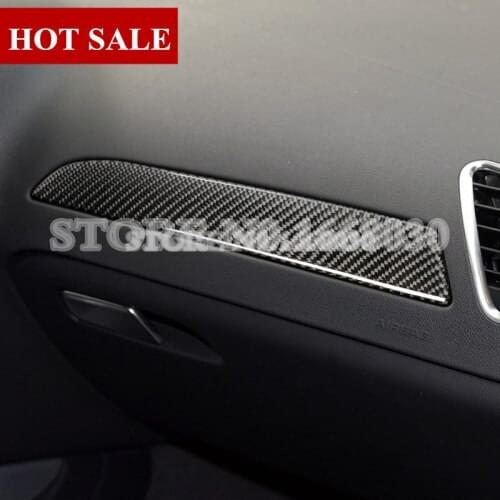 Carbon Fiber Center Dashboard Glove Box Moulding Cover For Audi A4 S4 2008-2015 1pcs Car accesories interior Car Trim