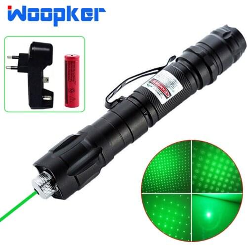 Powerful Laser Pointer 1000m Long Distance Outdoor Hunting Green Line Lazer Sight with 18650 Battery and Charger