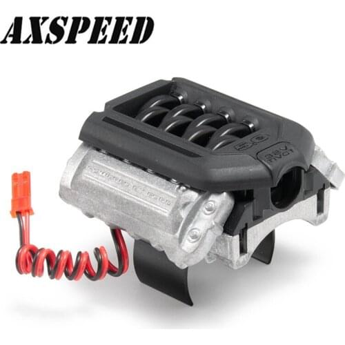 GRC Motor cooling fan TRX4 DIY modified upgrade OP accessories Simulation hood radiator