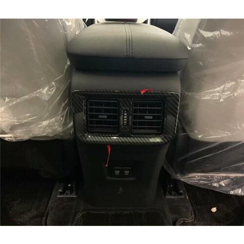 For Toyota RAV4 RAV 4 2019 2020 Accessories Car Armrest Box Rear Air Conditioner Outlet Frame Cover Trim Interior Mouldings