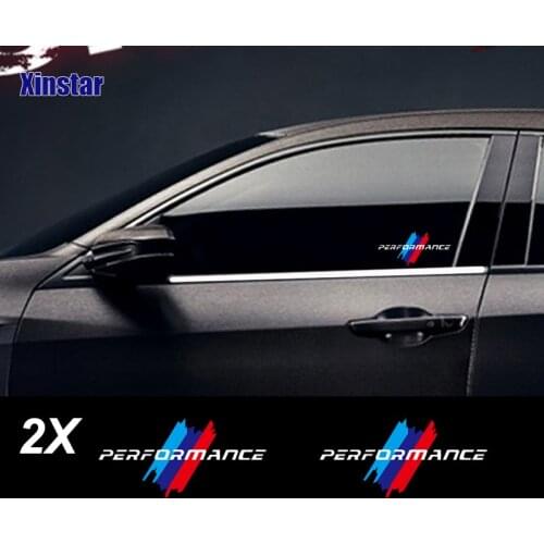 2pcs car windows sticker for bmw E30 E34 E36 E39 E46 E60 E61E87 E90 E83 F10 F20 F21 F30 F35