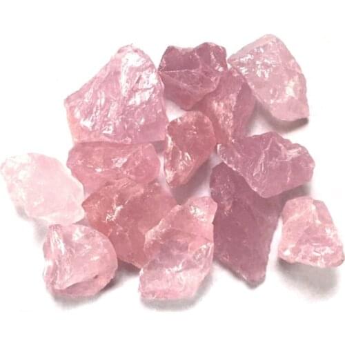Natural Polished Rose Quartz Crystal Tumbled Gravel Stone Tumbled Healing Crystal Stones