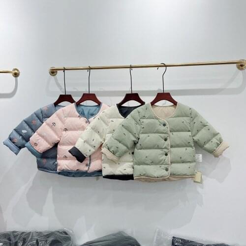 2021 New Childrens Middle And Small Childrens Inner Down Jacket Boys And Girls Wear Home Clothes And Winter Coats With Conceal