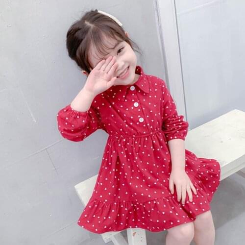 1-8Y Toddler Kids Baby Girl Vintage Autumn Dress Ruffles Long Sleeve Solid Cotton Linen Party Casual Dress Clothes