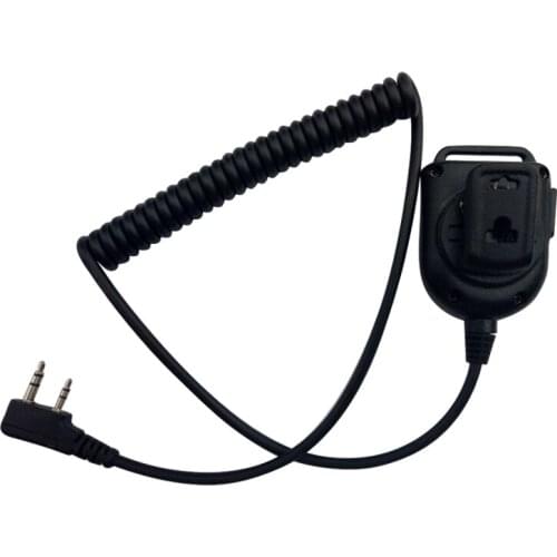 Handheld Radio LED Speaker Mic 3.5mm Mini Shoulder Microphone For KENWOOD TYT F8 BAOFENG UV5R
