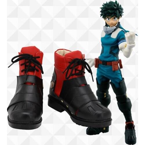 Anime My Hero Academia Boku No Hero Academia Midoriya Izuku Cosplay Party Shoes Costume Boots Accessory Halloween Custom Made