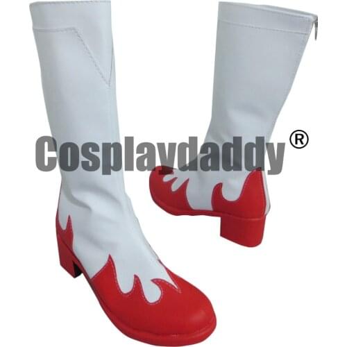 Gurren Lagann Yoko PU Leather Cosplay Boots S008