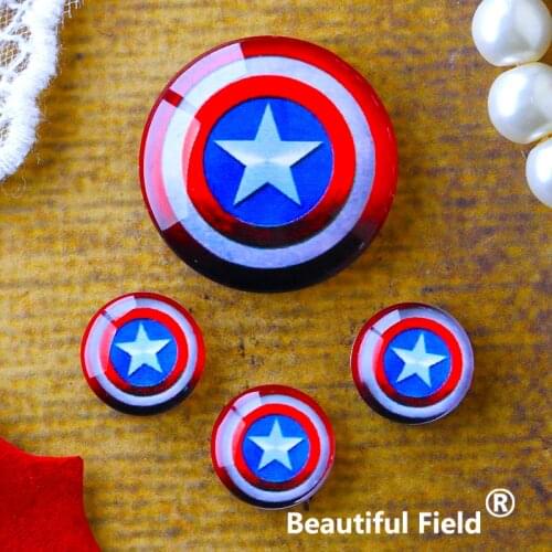 12mm 25mm 14mm 16mm 18mm 20mm Photo Glass Cabochons Round Cameo Set Handmade Settings Stone Hero DFG207