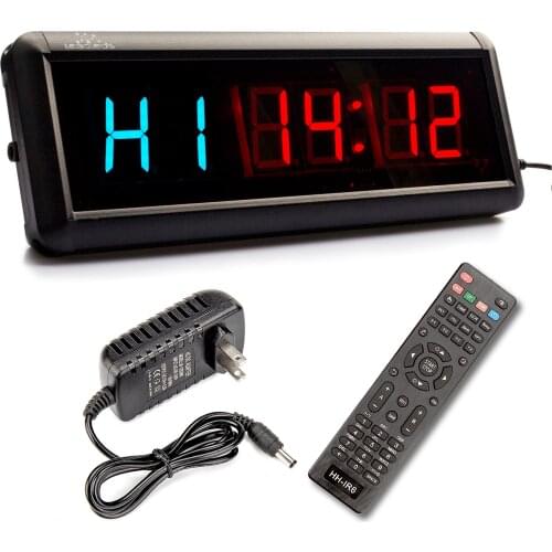 1.8'' Remote LED Number Display HH:MM:SS LED Countdown Clock Count Up Countdown Timer For Speech Swim Stopwatch With Remote Gym