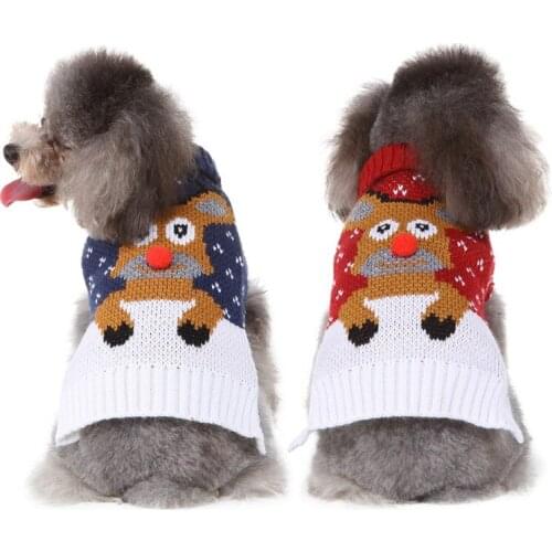 Dog Cat Warm Sweater Clothing Winter Turtleneck Knitted Puppy Clothes Chihuahua Dogs Teddy French Bulldog Pet Products