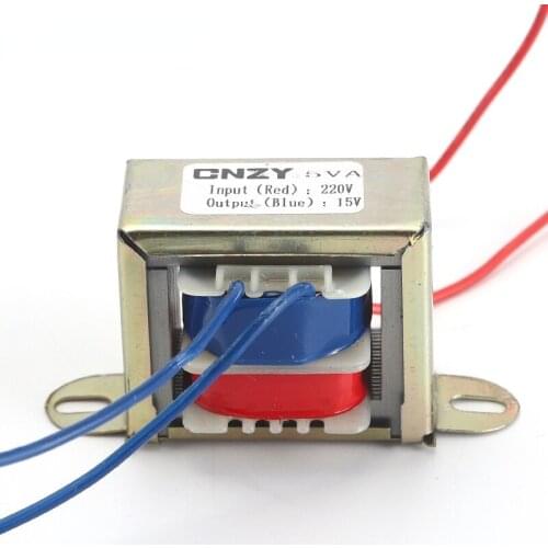 EI41X20 5W transformer 220V to 6V/9V/12V/15V/18V/24V AC AC foot power DB-5VA Dual voltage (output three wires)