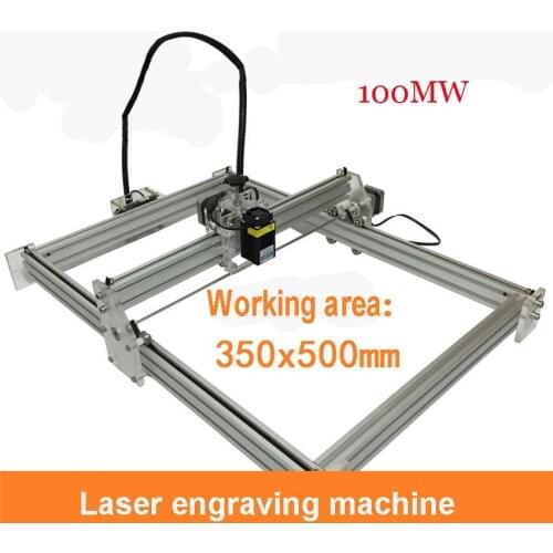 1PC 100mw mini laser machine,DIY laser carving machine,big engrave area,35*50cm,english software