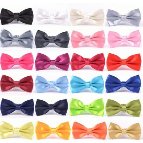 1000pcs/lot Hot Sale Fashion New Tuxedo Classic Bowtie Solid Color Neckwear Adjustable Men Bow Tie Drop Shipping