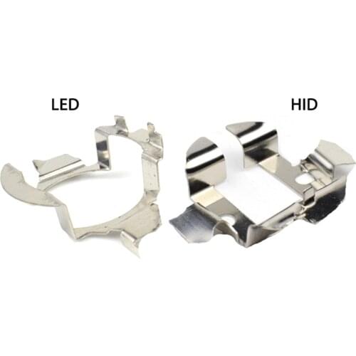 2Pcs H7 LED Car Headlight Bulb Base Holder Adapter Socket H7 HID Headlight Bulb Holder Retainer Headlamp Socket Metal Holder