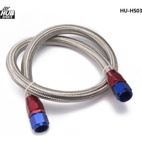 2013 AN8-0 Universal fuel / Oil hose Kit Stainless Steel Braided hose 1meter w/ fitting HU-HS03