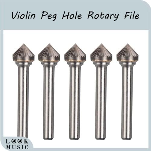 5PCS Violin Luthier Tool Peg Hole Rotary File Violin Maker Tool For Violin Maker Violin Making Tool DIY Violin HSS Drill bit