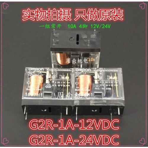 5Pcs/Lot Relay Power Relay G2R-1A-24Vdc 4 Feet/10A New And Original