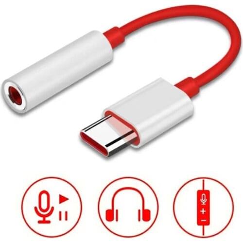 USB Type C To 3.5mm Earphone Jack Adapter Audio Cable Connector For One Plus 7 Usb-c Music Converter Oneplus 6T 7 Pro Universal