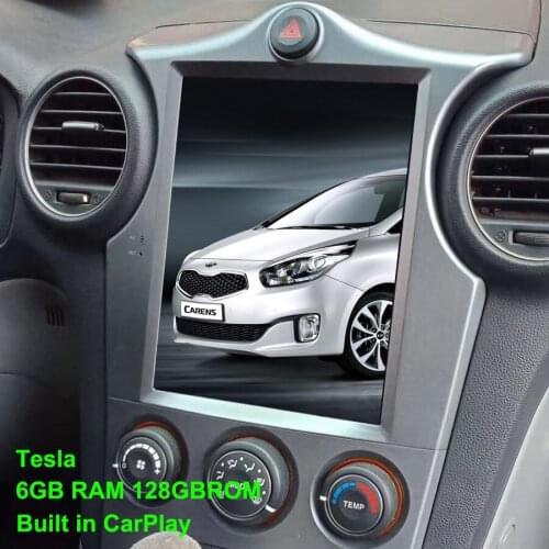 128G Car Multimedia Video Player For Kia Carens 2007 2008 Radio Android 10 GPS Navigation Head Unit Tesla Style Vertical Screen