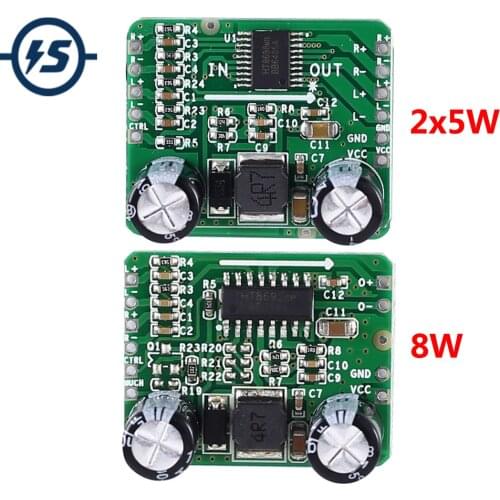Differential Amplifier Board Digital Class AB D Mono Audio Power Amplifier HT8692 DC 3.3V 5V 2*5W / 8W
