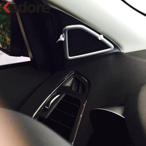 Accessories For Ford Escape Kuga 2017 2018 2019 Matte Interior Side Door A pillar Stereo Speaker Loud Decoration Cover Trim
