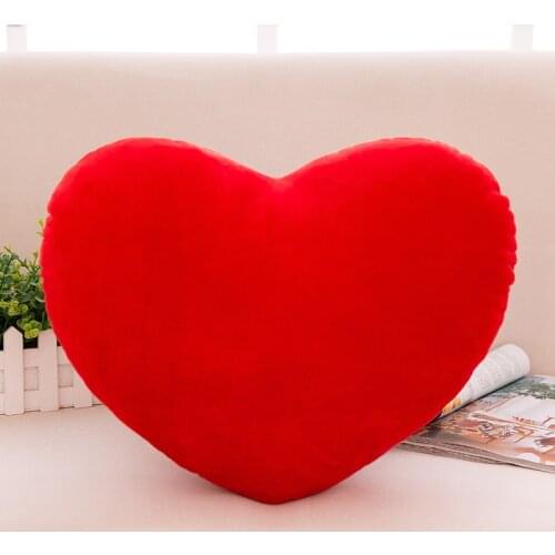 Colorful Heart Shape Throw Pillow Sofa Car Seat Cushion PP Cotton Doll Toy Cushion Home Decoration Cushions Wedding Lovers Gift