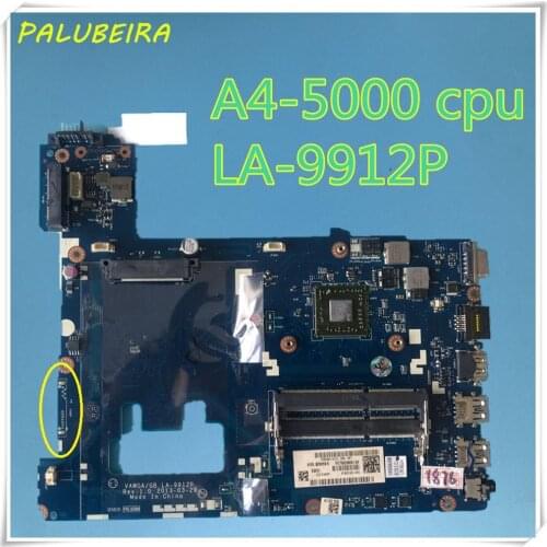 PALUBEIRA Laptop motherboard for Lenovo G505 A4-5000 CPU PC Mainboard VAWGA/GB LA-9912P full tesed DDR3