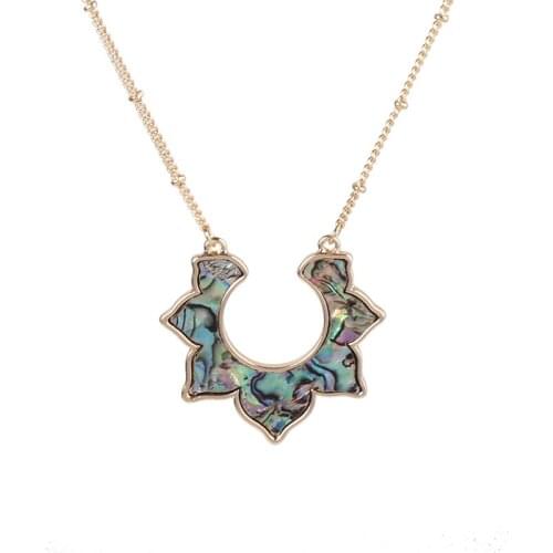 Fashion Baby Bid Shape Abalone Pendant Necklace for Women