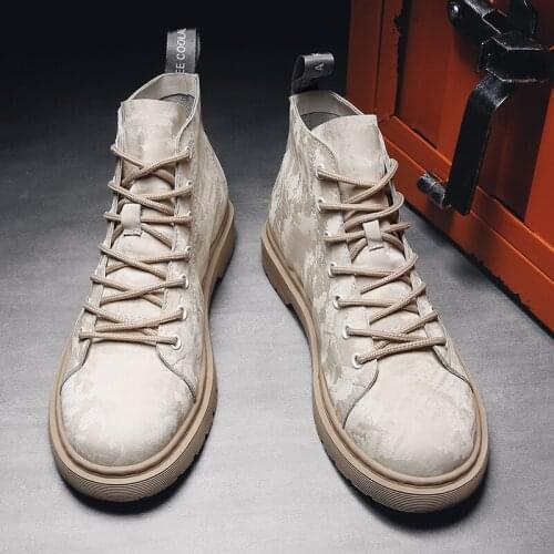 Fashion Mens Winter Plus Velvet Waterproof Snow Protective winter Snow Boots for male Non-Slip British Casual Cotton Boots