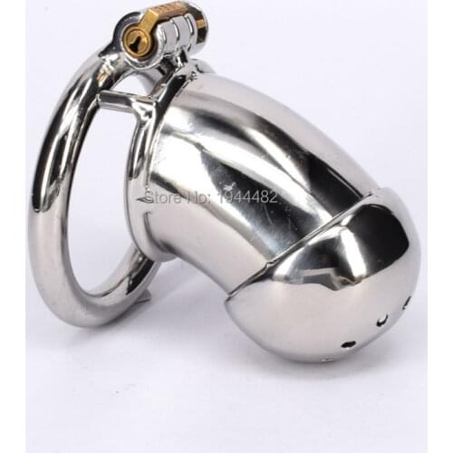 Stainless Steel Male Chastity Belt Locking Cage Bondage toys Metal Cock Devices For Men Gay Adult Sex Product