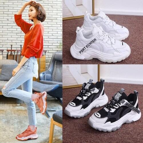 2020 new spring and summer fashion daddy shoes female trend wild student breathable mesh casual sports shoes X151
