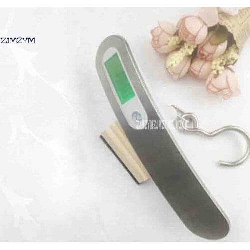 ZJMZYM New YW-S013 High-precision Electronic Portable Luggage Scales Stainless Steel Panel 50kg/10g Digital Hanging Pocket Scale