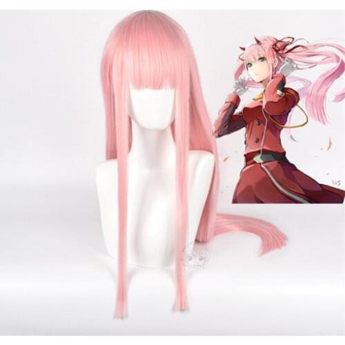 Girls Wigs Anime Characters Cosplay Light Pink Long Straight Hair Carnival Carnival Cosplay Dao Synthetic Heat-resistant Wigs