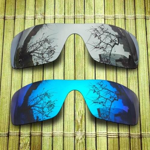 Polarized Replacement Lense For-Oakley Batwolf Sunglasses Frame - Chrome & Blue Combine Options