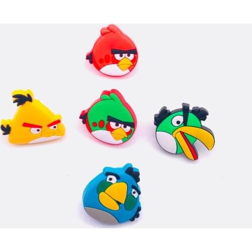 Cute Cartoon Bird Children Bedroom Furniture Cabinet drawer Dresser Knobs Door pull Handles Prevent Soft PVC Handles for Kids