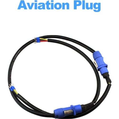 Stage lighting blue aviation plug power cord led display air plug