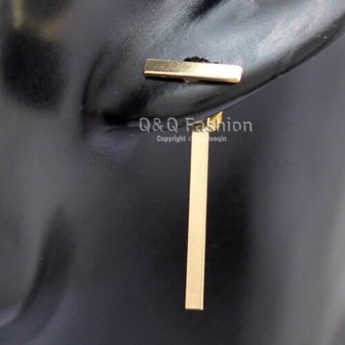 Celebrity Chic Blogger Fav 1Pair Smooth Bar T Swing Ear Studs Earrings Boho Top Jewelry new