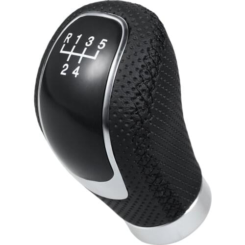 Universal 5 Speed Black Shift Knob in Car Gear Shift Knob Shifter Lever Stick Replacement for All Manual Car Interior Parts