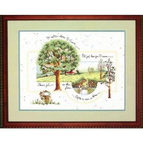 Cross stitch Handmade 14CT Counted Canvas DIY,Cross-stitch kits,Embroidery CA-02170 Go home 51-40