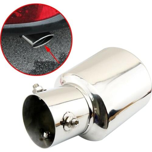 Steel Tail Exhaust Tailpipe Cover Fit For Honda Fit/Jazz Toyota CHR CH-R Yaris Corolla 2008-2019 Rear Muffler Pipe Tip Part Trim