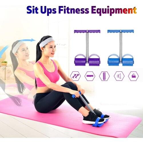 Women Men Sit Up Pull Ropes Yoga Fitness Equipment Resistance Bands Crunches Abdominal Exercise Sports Pull Spring Rope