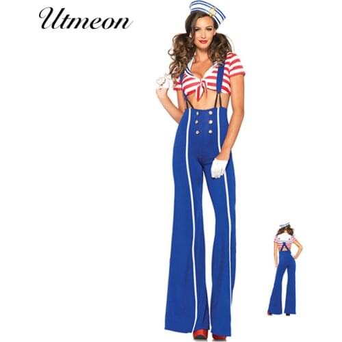 Sexy Halloween Costume For Women Sailor Costume Halloween Sexy CosplayCostumes for Women Stage Show Clothes Role Play Costumes