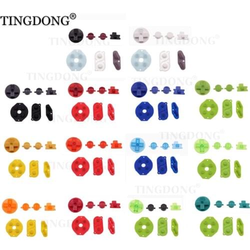 1set Rubber Conductive Button A B D pad Silicone Start Select Keypad & DIY Buttons Set For Gameboy Classic GB Repair parts